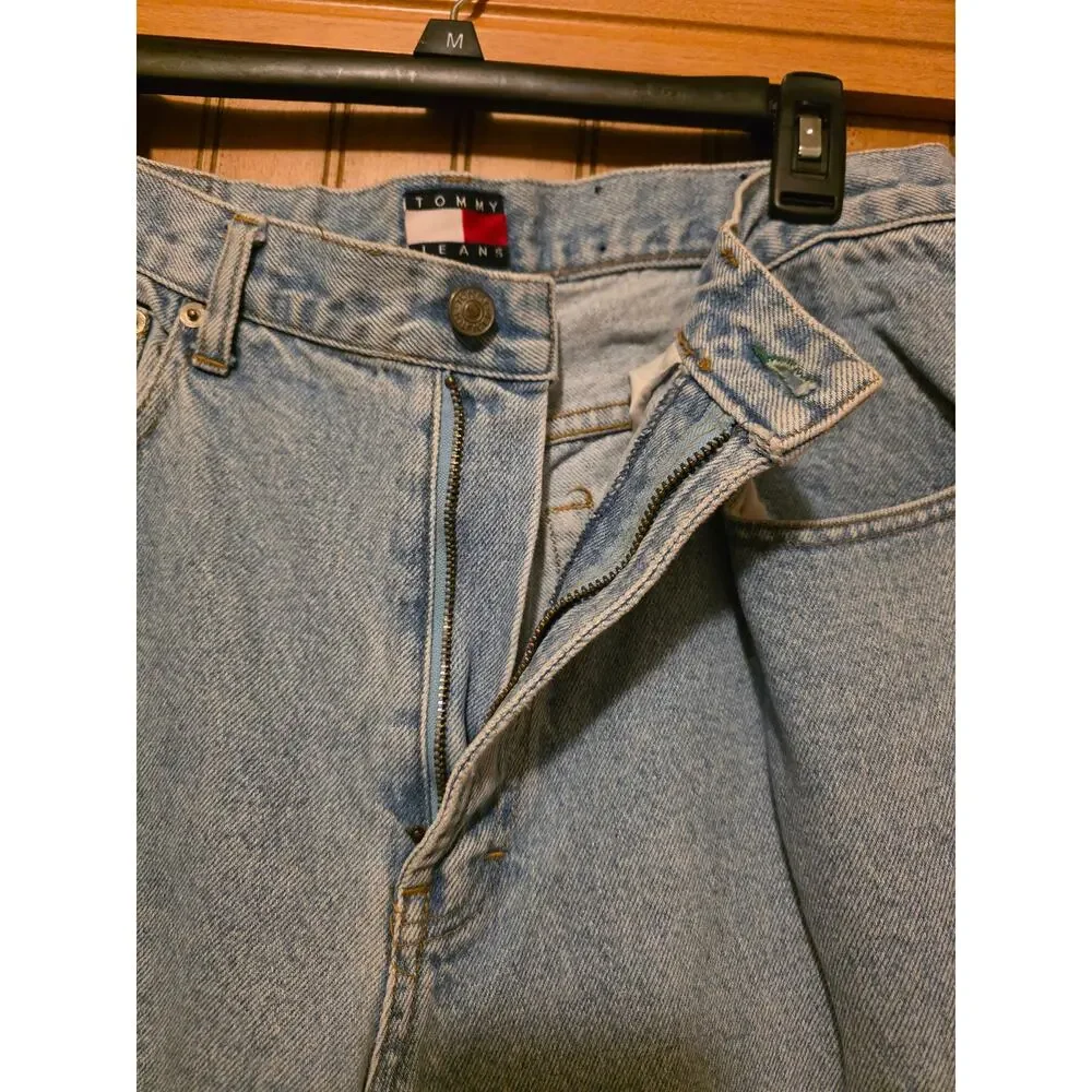 Tommy Hilfiger Jeans Men 34x32‎ Blue Classic Fit Logo Straight Leg Cotton